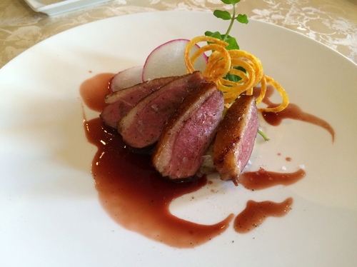 エルデアンジュ　ランチ　鴨肉.JPG