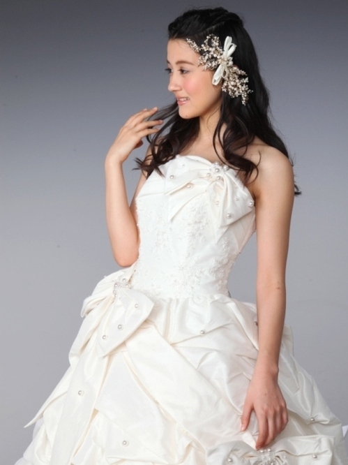 人気フリーサイズ　ウェディングドレス kawaii.JPG