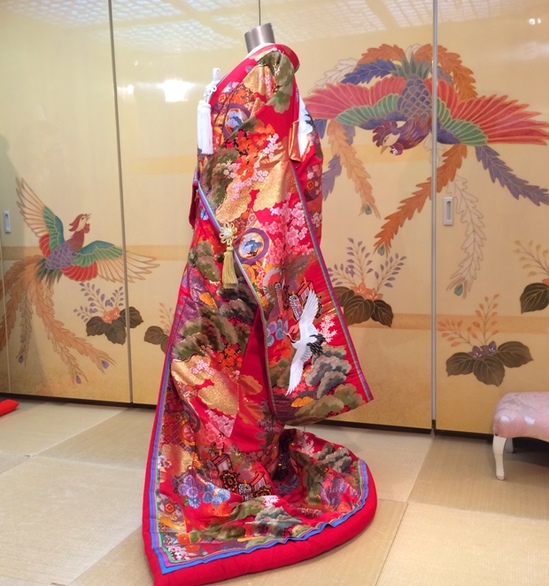 色打掛 紅赤 重ね仕立て 大阪.JPG