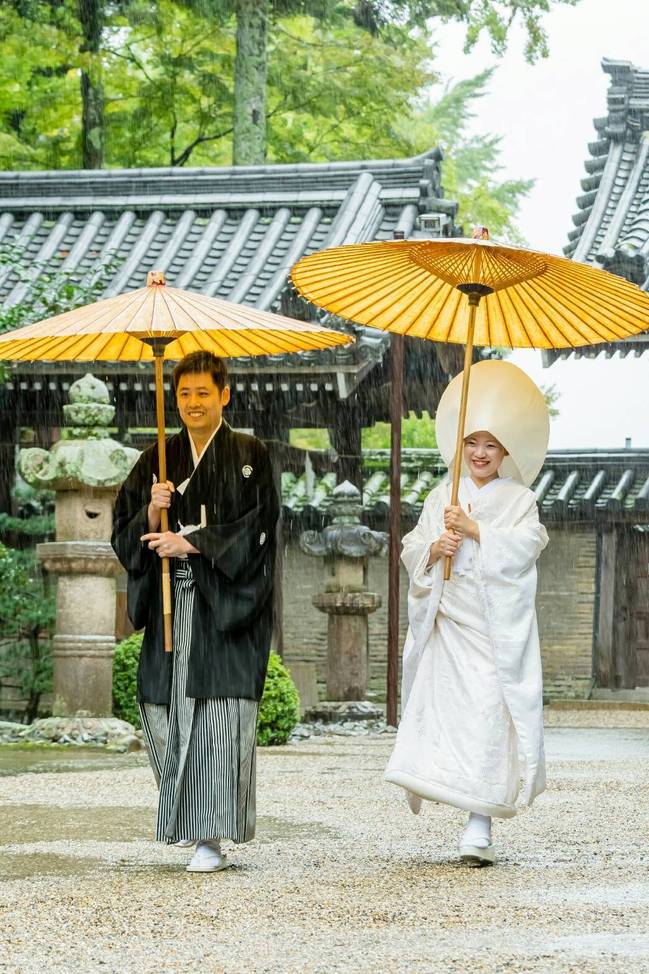 白無垢 大阪 神社結婚式 雨の日.JPG