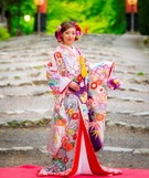 色打掛 白地 和装のロケーションフォト撮影にも！