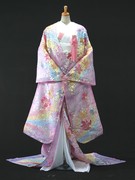 オーガンジー白地 色打掛 