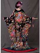 色打掛 相良刺繍 （和装 前撮り 色打ち掛け） 大阪 丸福衣裳店