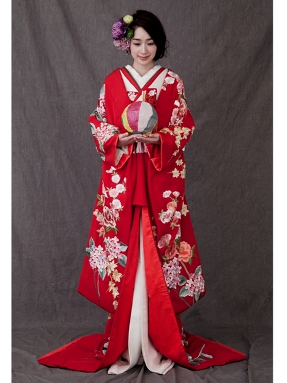 和装 前撮り 色打掛 大阪 北摂 丸福衣裳店