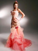 カラードレス　ピンクのマーメードライン　ステラ デ リベロ stella de libero