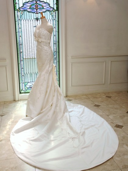 マーメードライン　ウエディングドレス