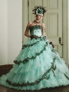 カラードレス　シャーベット グリーン 