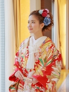 かわいい真紅の色打掛 ～大阪和装前撮り