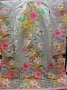 色打掛 水色 ゆりの花