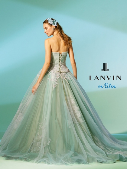 LANVIN en Bleu ランバン オンブルー 新作カラードレス   カラードレス
