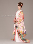 色打掛 桜花ピンク濃薄ぼかし  大阪店