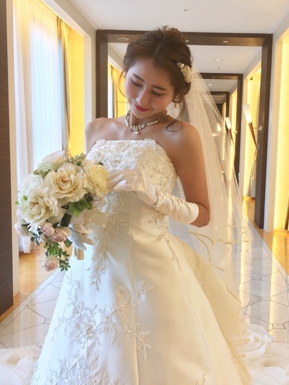 ウエディングドレス ふわふわロングトレーンの２WAYドレス 大阪・滋賀･岐阜店