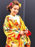 色打掛 赤以外 黄櫨染（こうろぜん）ミックスカラー 関西花嫁