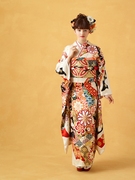 成人式振袖レンタル 大阪丸福衣裳店 白地