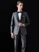 新郎衣裳タキシード グレー  ISAMU MORITA（イサムモリタ）