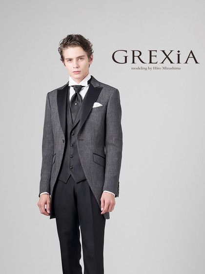 新郎衣装モーニングコート ダークグレー