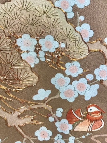 色留袖 レンタル 刺繍 梅 おしどり 大阪 丸福衣裳 スポサブランカ