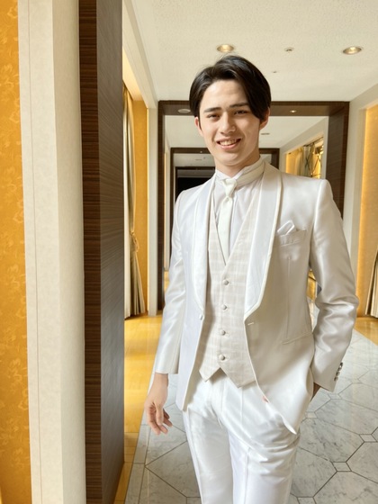 新作新郎衣裳タキシード スーパーホワイト SPOSA BLANCA 