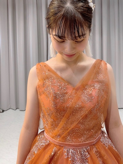 カラードレス テラコッタ＋グリッター