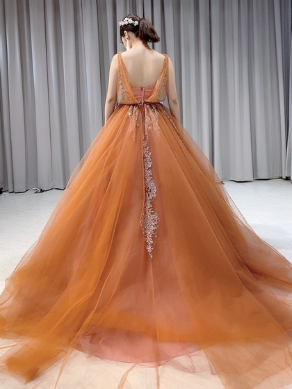 カラードレス テラコッタ＋グリッター