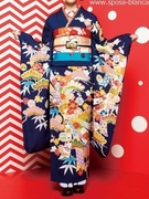 成人式振袖レンタル 大阪阪急豊中 Jロッソ 紺