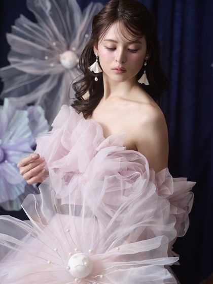 キヨコハタ ピンクカラードレス