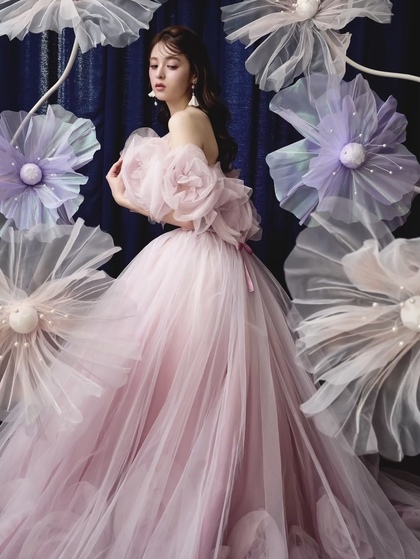 キヨコハタ ピンクカラードレス