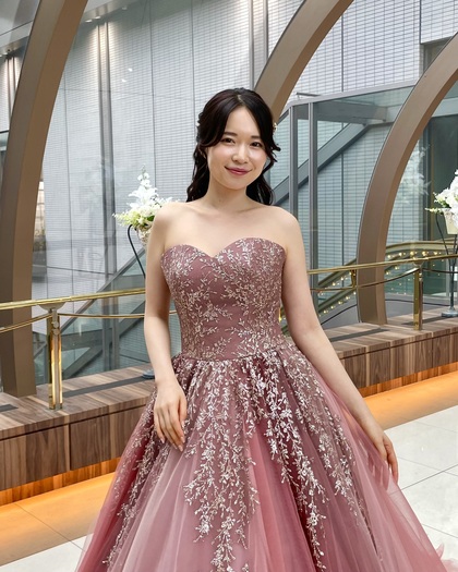 Lulu felice　ピンクグラデーションドレス